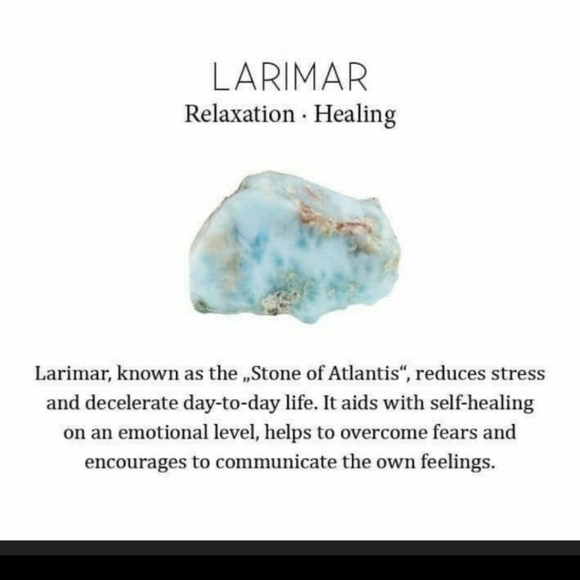 Handcrafted Natural Larimar, 925 Sterling silver ring - Picture 3 of 8